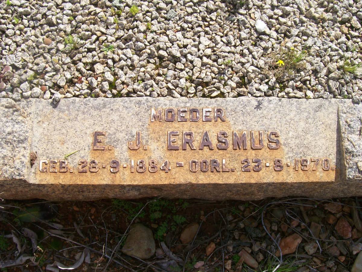 ERASMUS E.J. 1884-1970