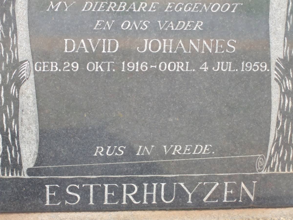ESTERHUYZEN David Johannes 1916-1959
