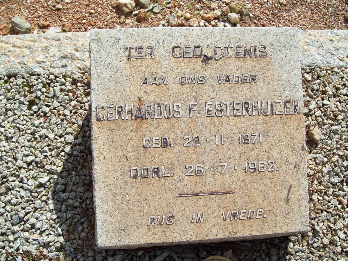 ESTERHUIZEN Gerhardus 1871-1962