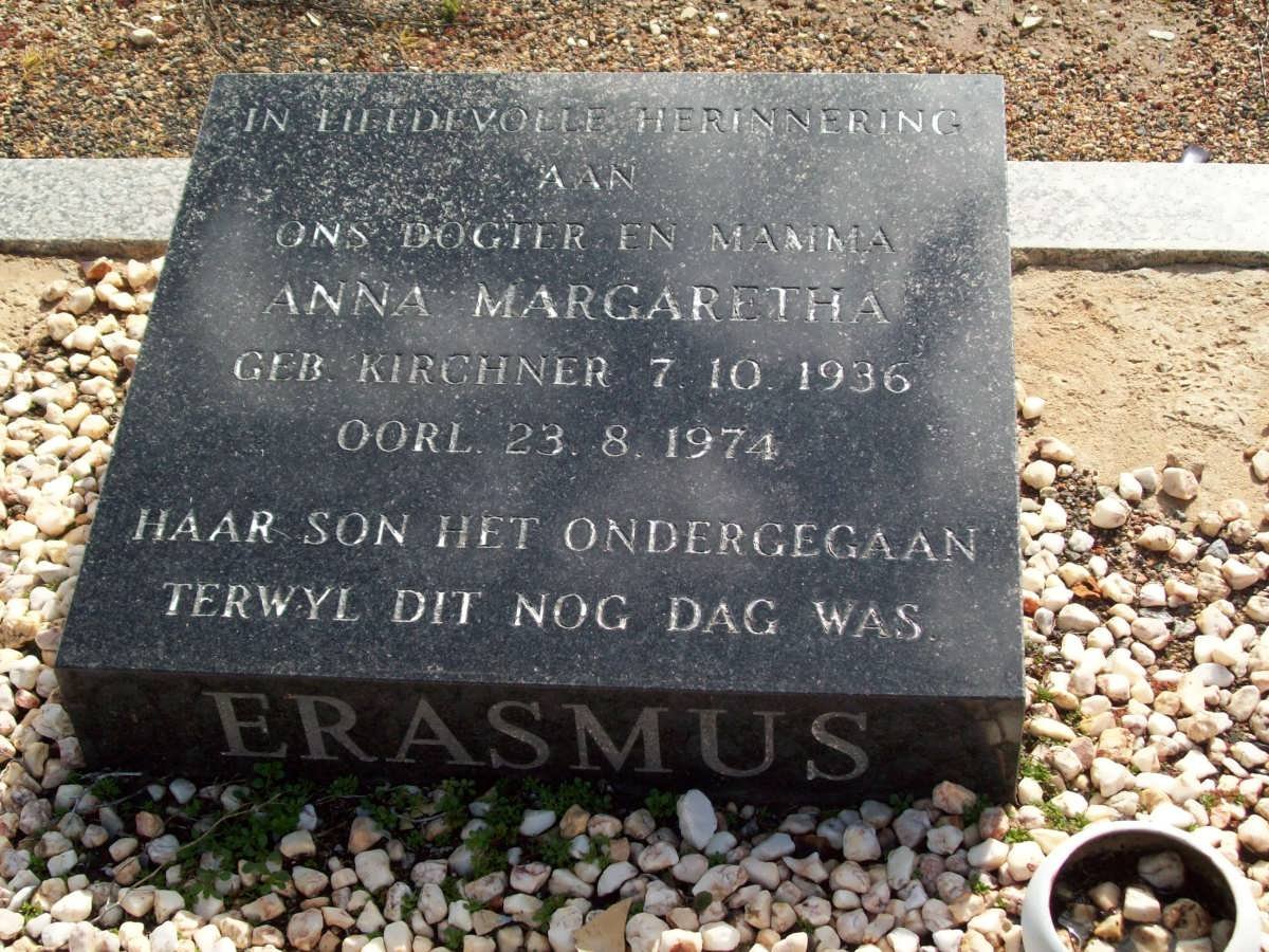 ERASMUS Anna Margaretha nee KIRCHNER 1936-1974