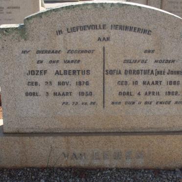 EEDEN Jozef Albertus, van 1876-1950 &amp; Sofia Dorothea JOHNSON 1886-1962