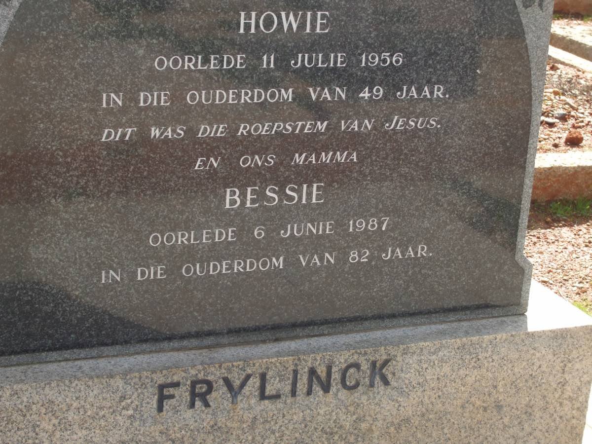 FRYLINCK Howie -1956 &amp; Bessie -1987