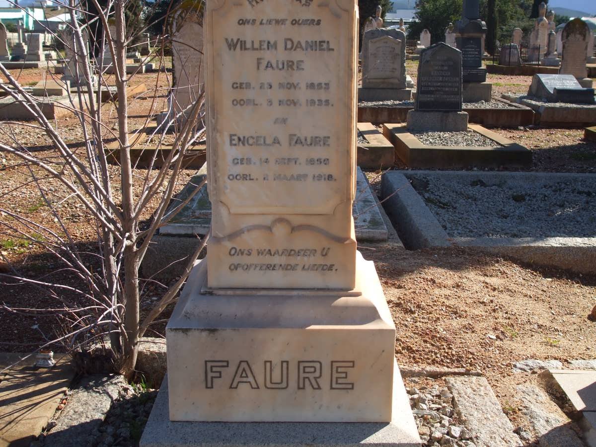 FAURE Willem Daniel 1853-1935 &amp; Engela 1856-1918