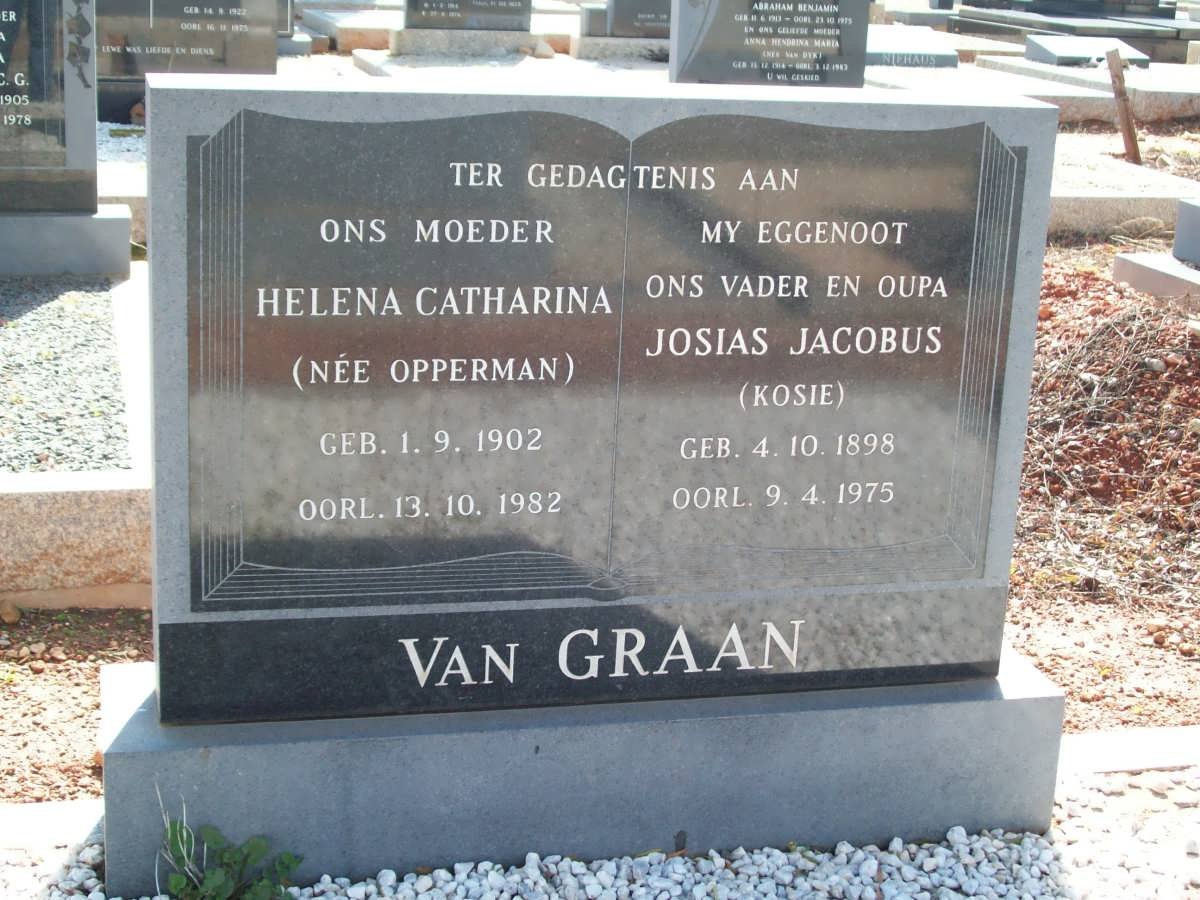 GRAAN Josias Jacobus, van 1898-1975 &amp; Helena Catharina OPPERMAN 1902-1982