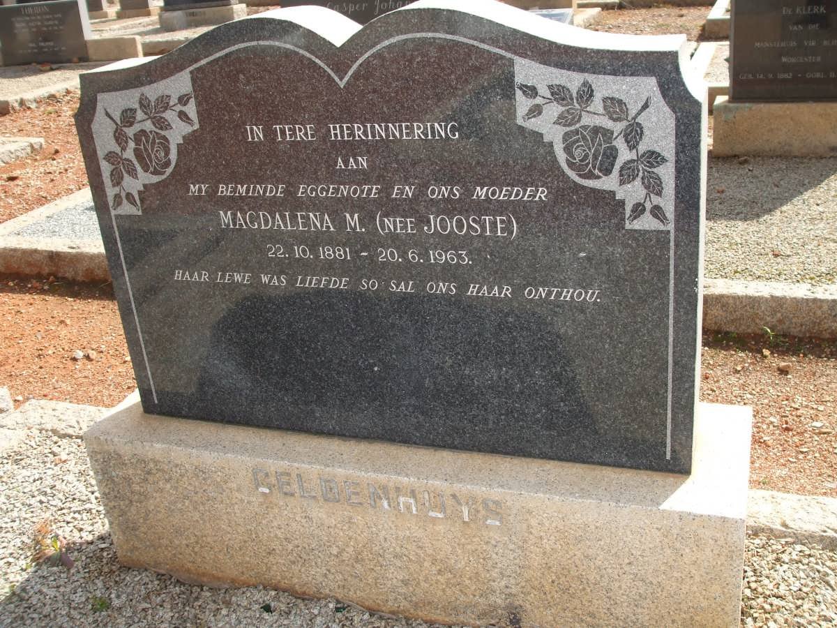 GELDENHUYS Magdalena M. nee JOOSTE 1881-1963