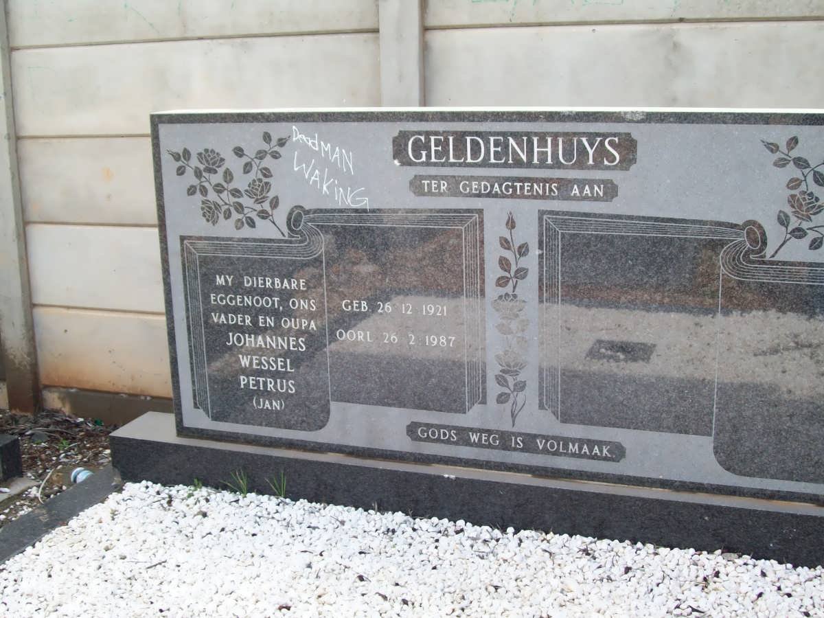 GELDENHUYS Johannes Wessel Petrus 1921-1987