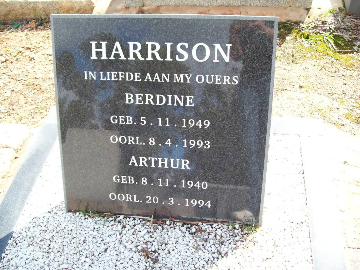 HARRISON Arthur 1940-1994 &amp; Berdine 1949-1993