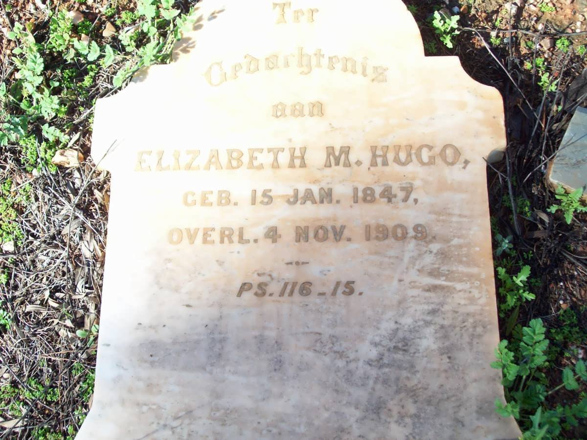 HUGO Elizabeth M. 1847-1909