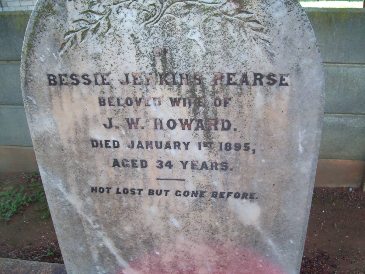 HOWARD Bessie Jenkins Pearse -1895