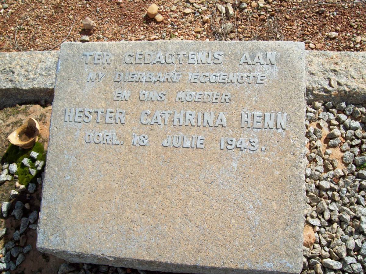 HENN Hester Cathrina -1943