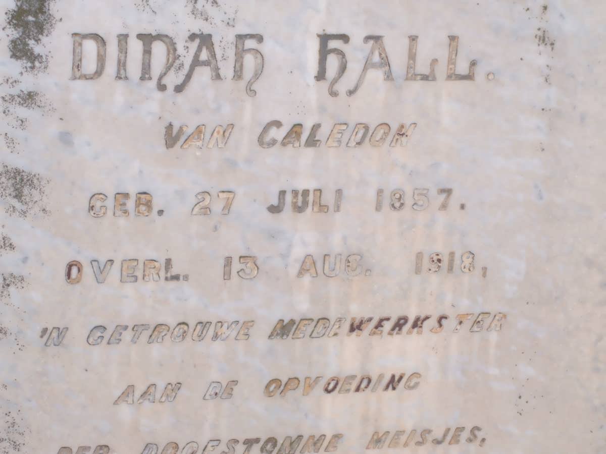 HALL Dinah 1857-1918