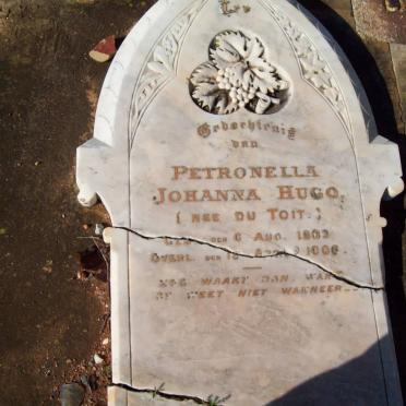 HUGO Petronella Johanna nee DU TOIT 1863-1906