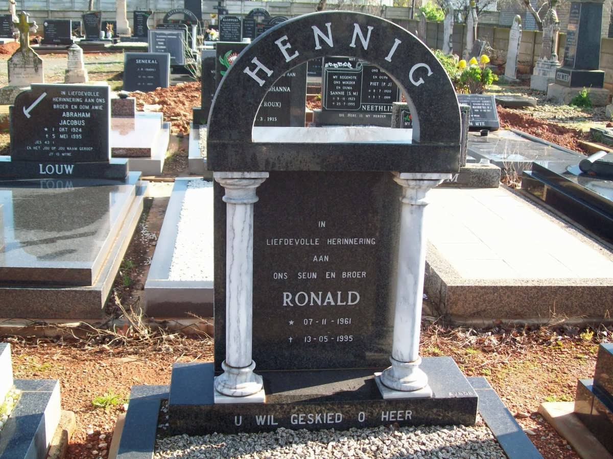 HENNING Ronald 1961-1995