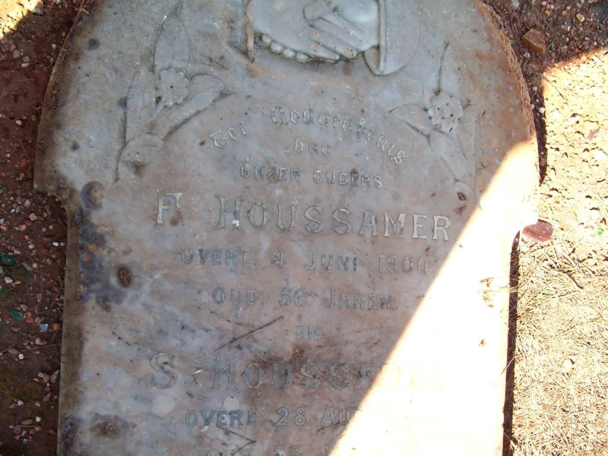 HOUSSAMER F. -1900 &amp; S. -1932