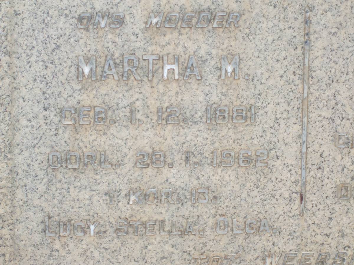 HAMMOND Martha M. 1881-1962 :: HAMMOND Pieter 1909-1959