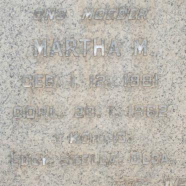 HAMMOND Martha M. 1881-1962 :: HAMMOND Pieter 1909-1959