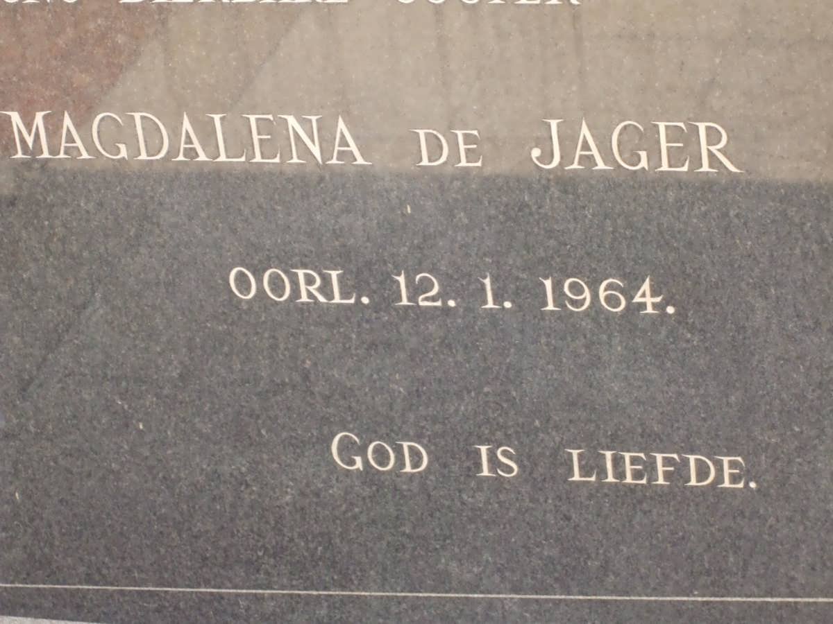 JAGER Magdalena, de -1964