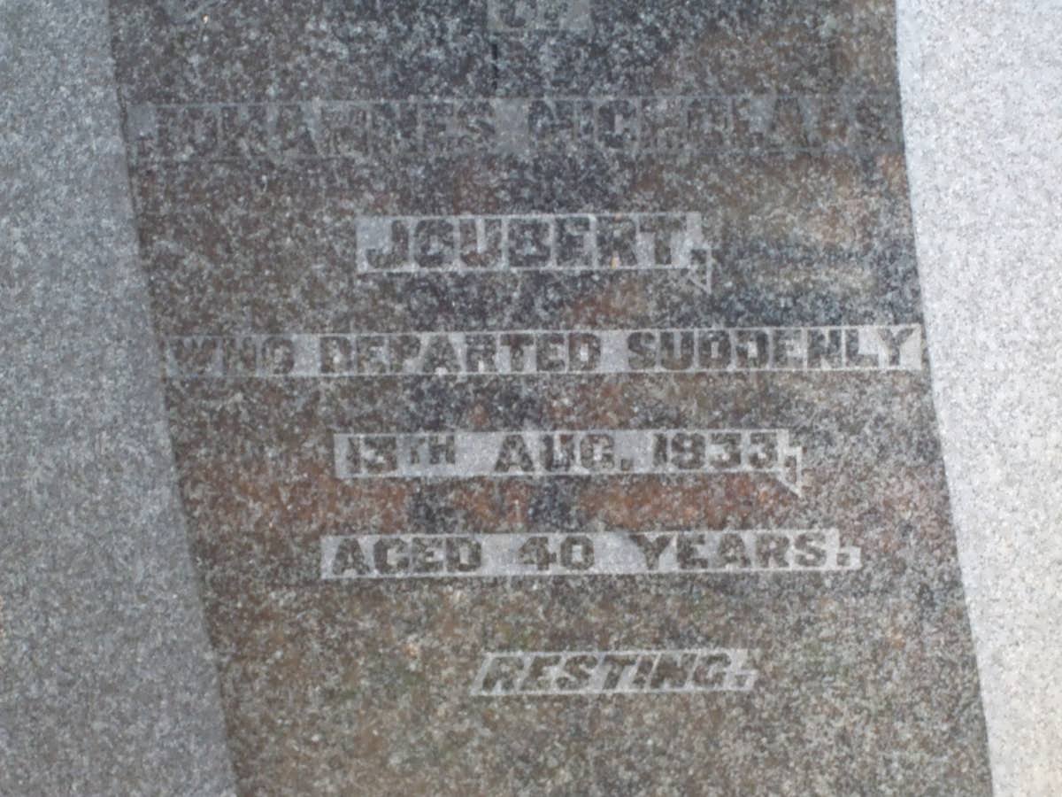 JOUBERT Johannes Nicholaas -1933