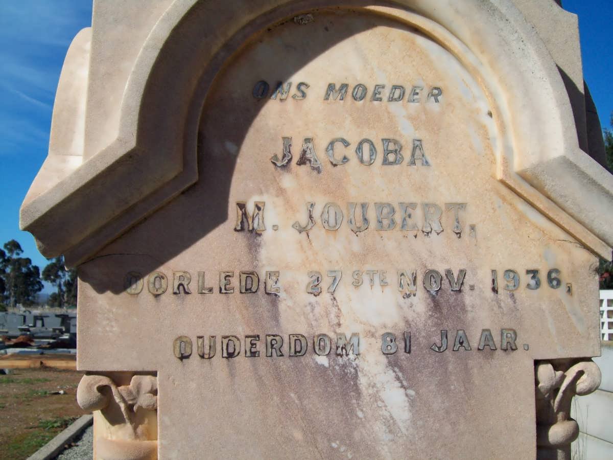 JOUBERT Jacoba M. -1936