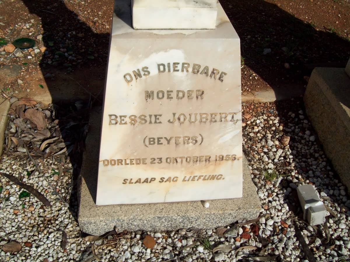 JOUBERT Bessie nee BEYERS -1956