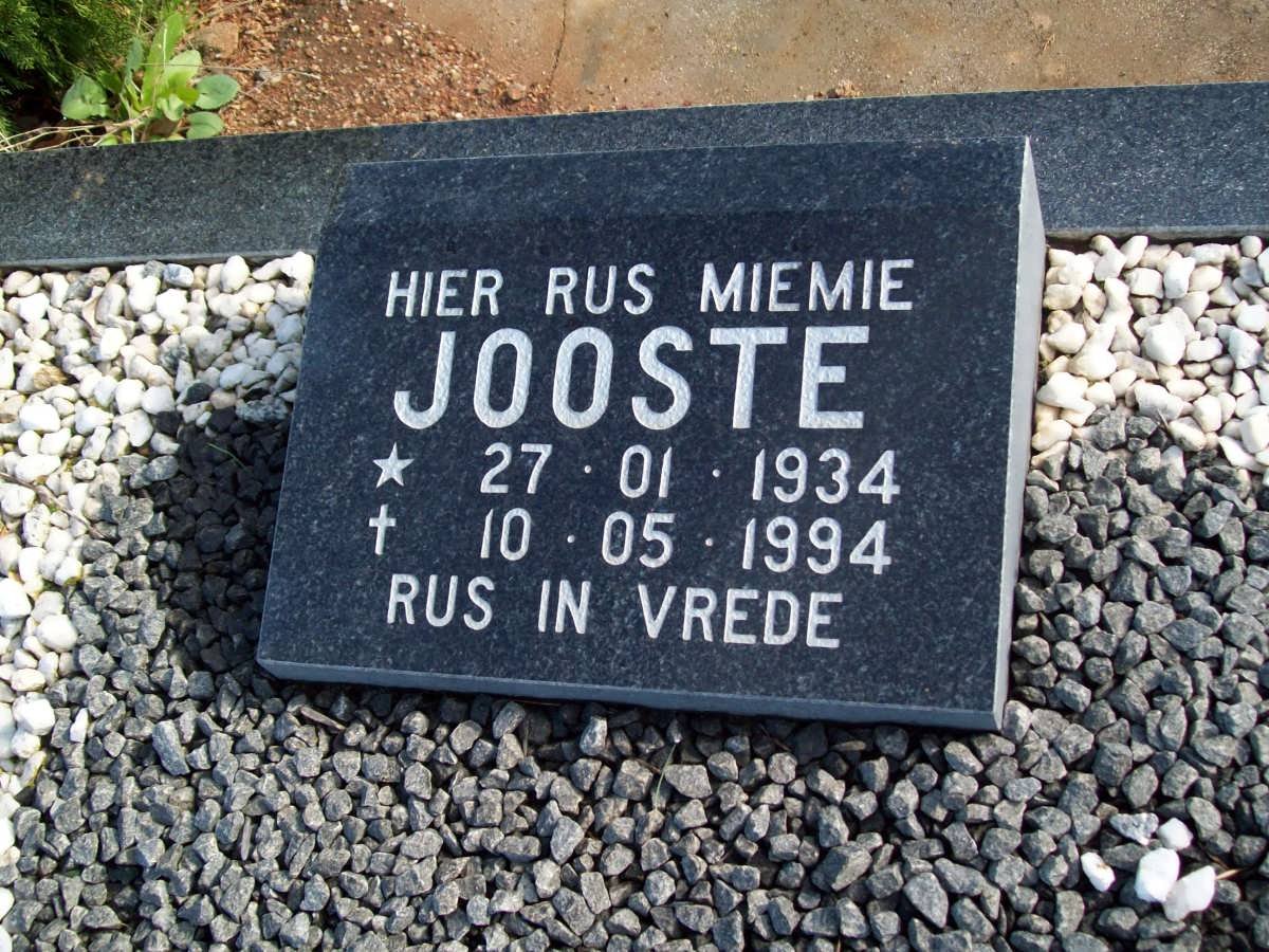 JOOSTE Miemie 1934-1994