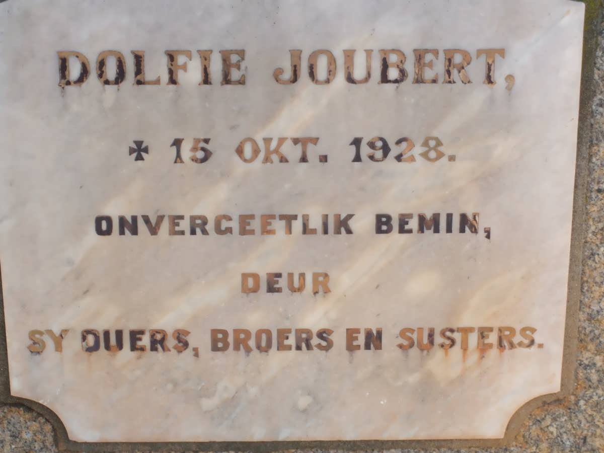JOUBERT Dolfie -1928