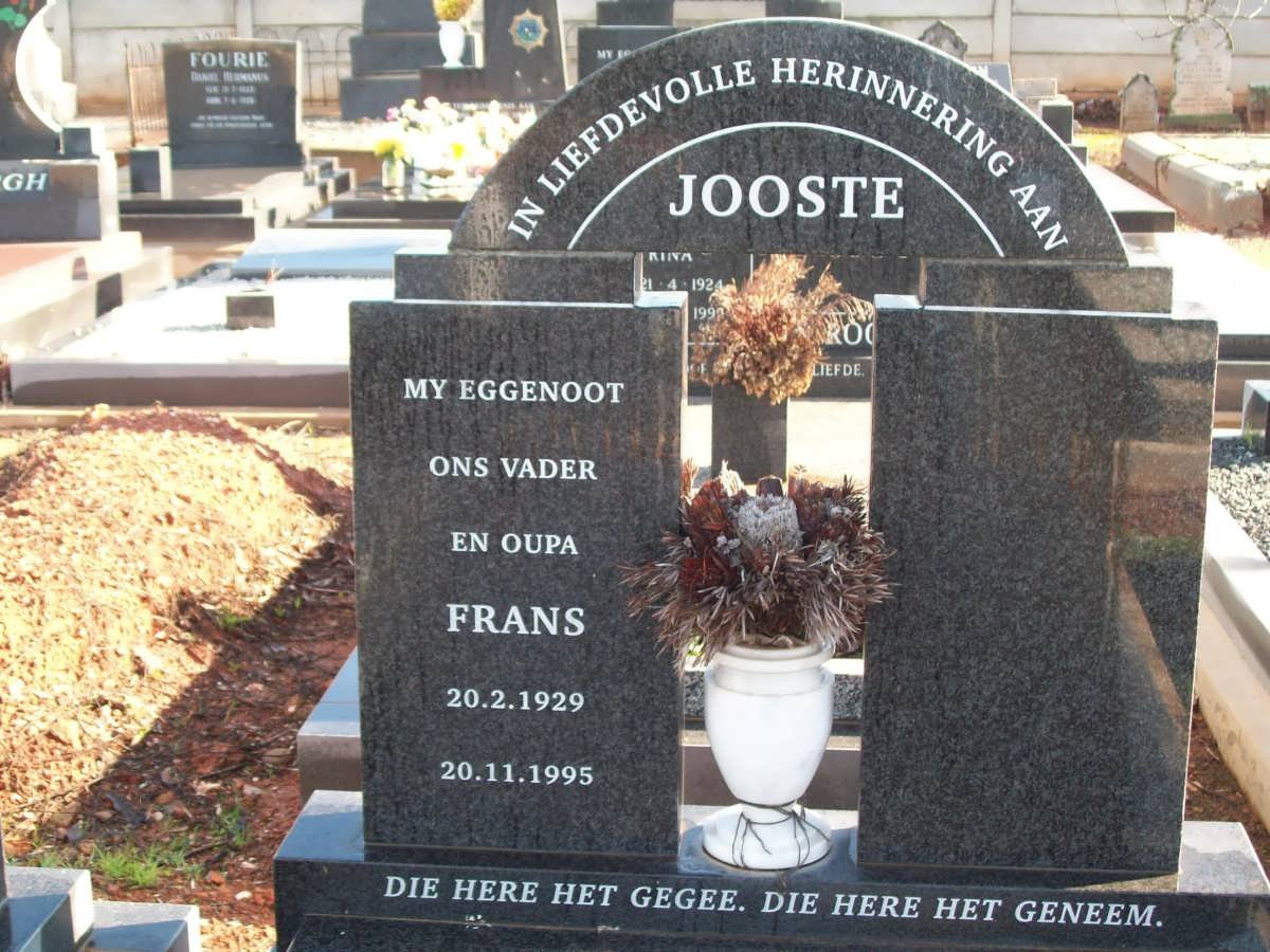 JOOSTE Frans 1929-1995