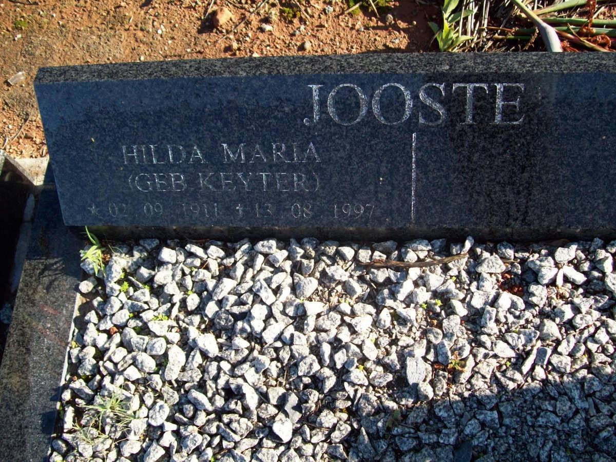 JOOSTE Hilda Maria nee KEYTER 1911-1997
