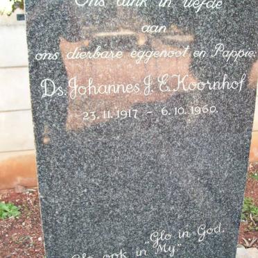 KOORNHOF Johannes J.E. 1917-1960