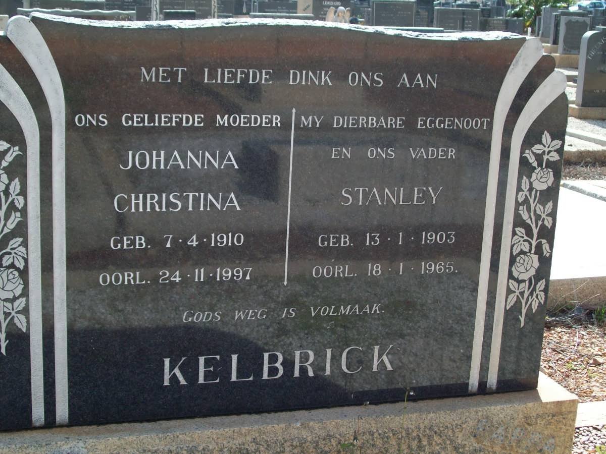 KELBRICK Stanley 1903-1965 &amp; Johanna Christina 1910-1997