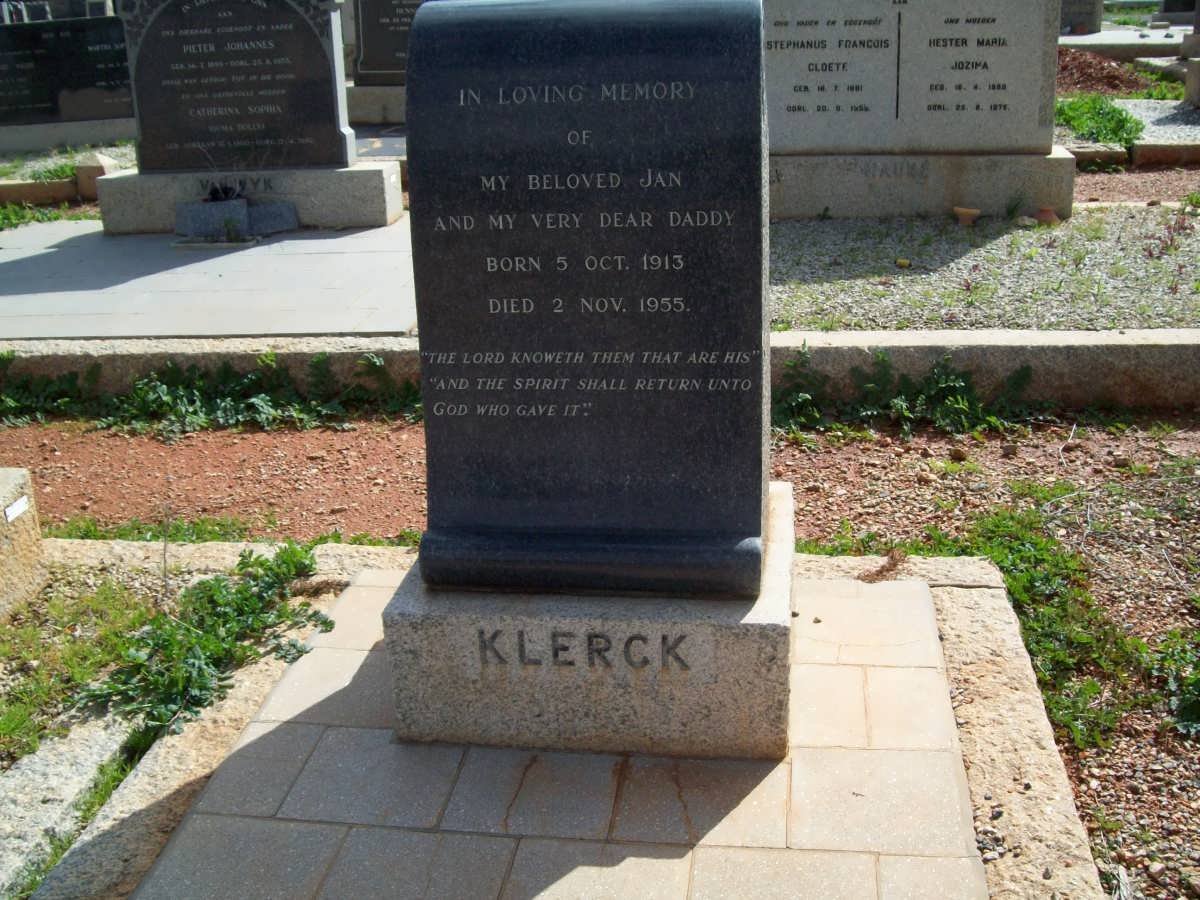 KLERCK Jan 1913-1955