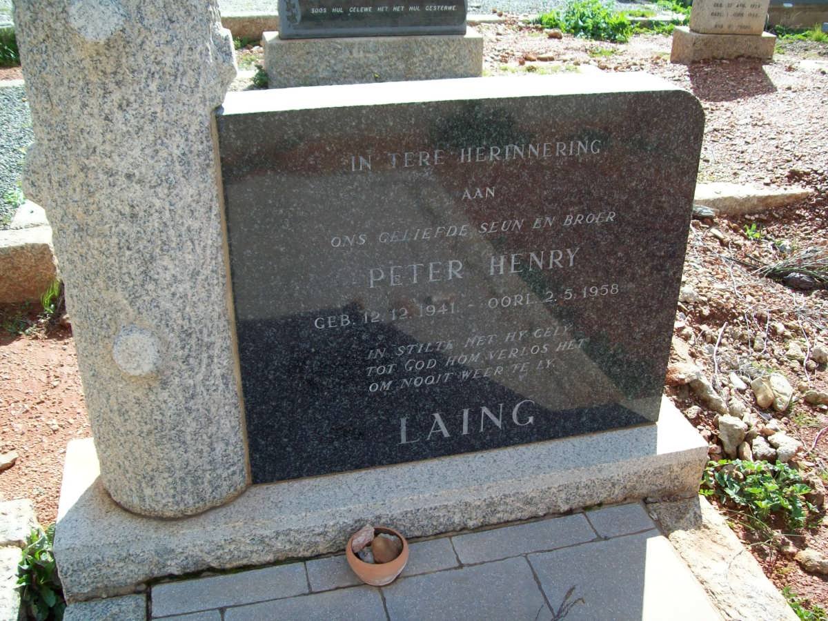 LAING Peter Henry 1941-1958