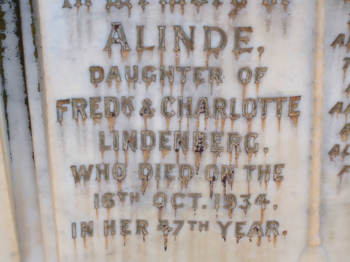 LINDENBERG Alinde -1934