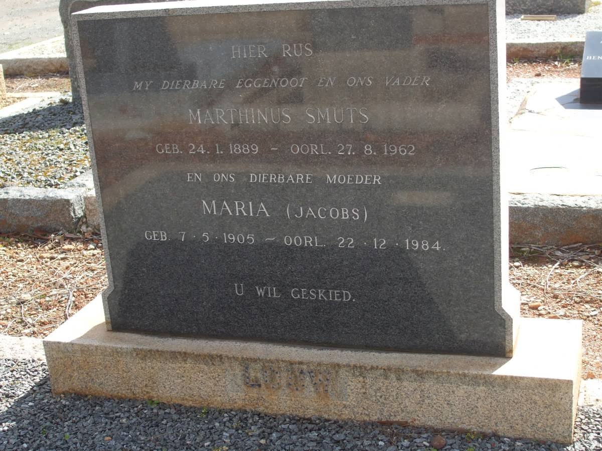 LOUW Marthinus Smuts 1889-1962 &amp; Maria JACOBS 1905-1984