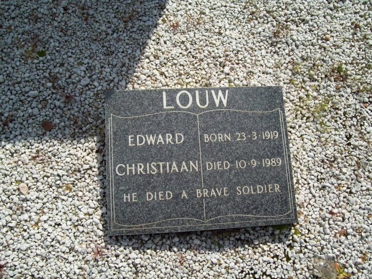 LOUW Edward Christiaan 1919-1989
