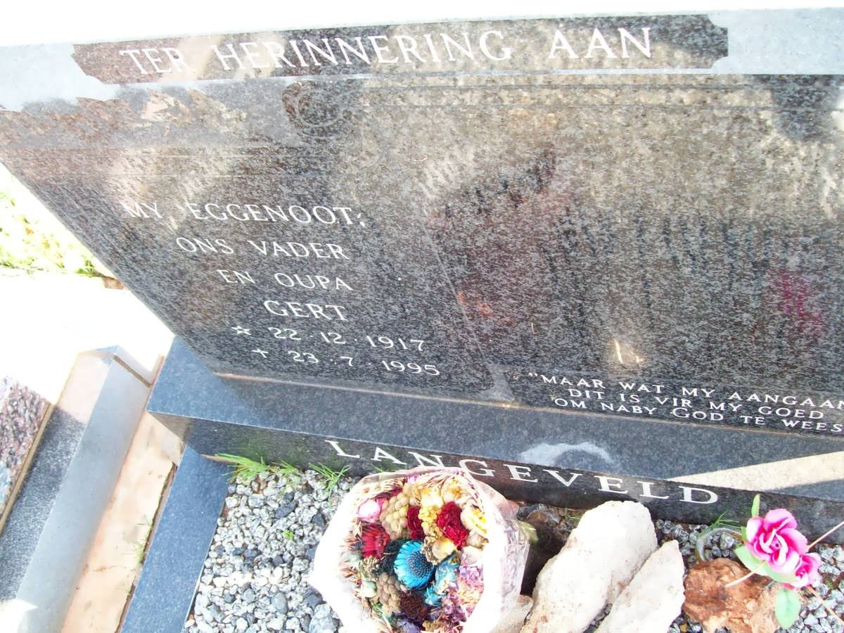 LANGEVELD Gert 1917-1995
