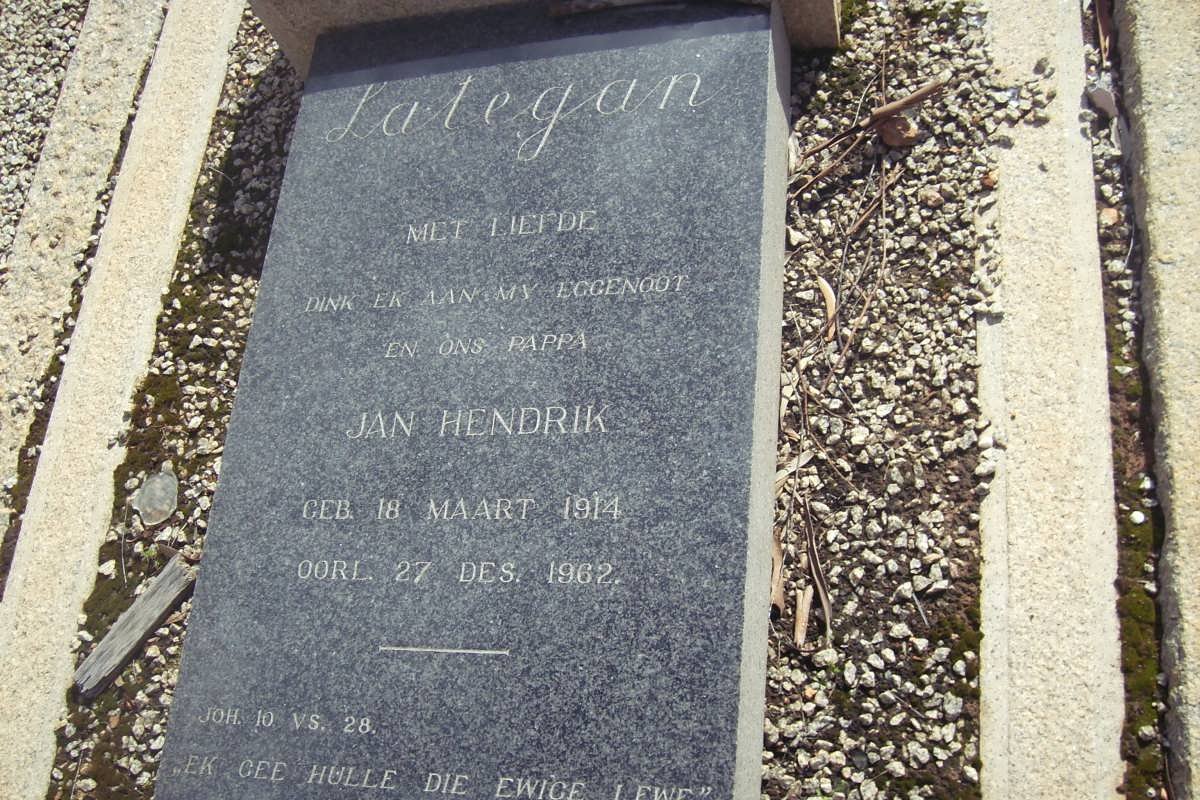LATEGAN Jan Hendrik 1914-1962