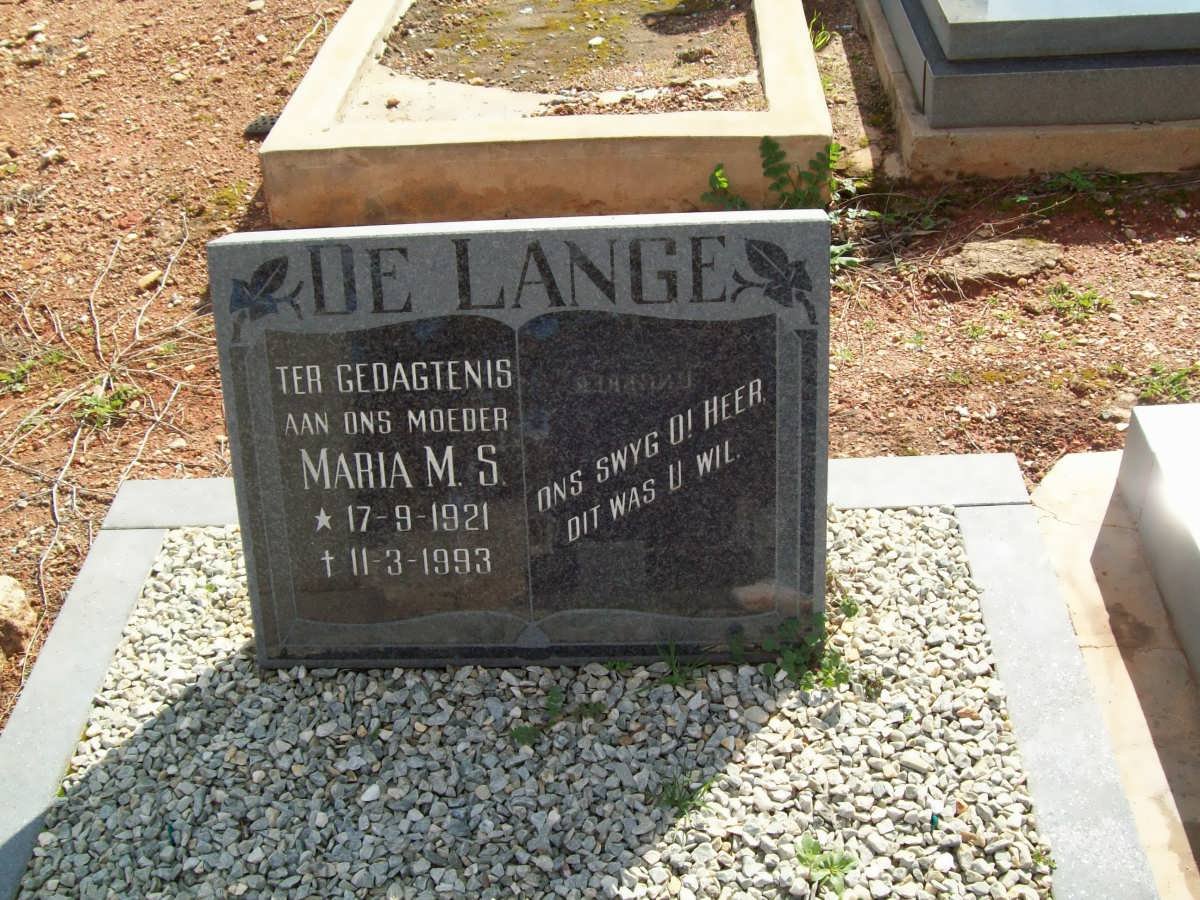 LANGE Maria M.S., de 1921-1993