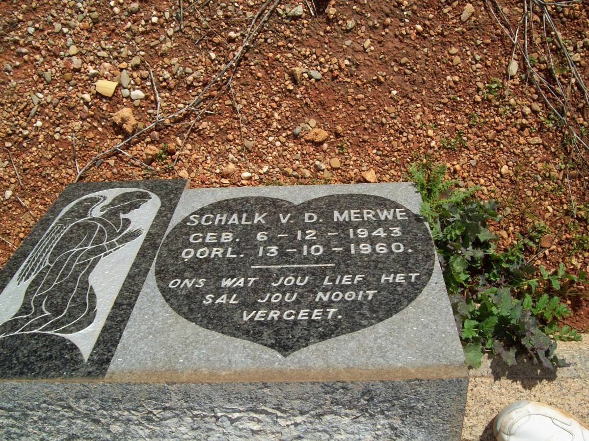 MERWE Schalk, v.d. 1943-1960