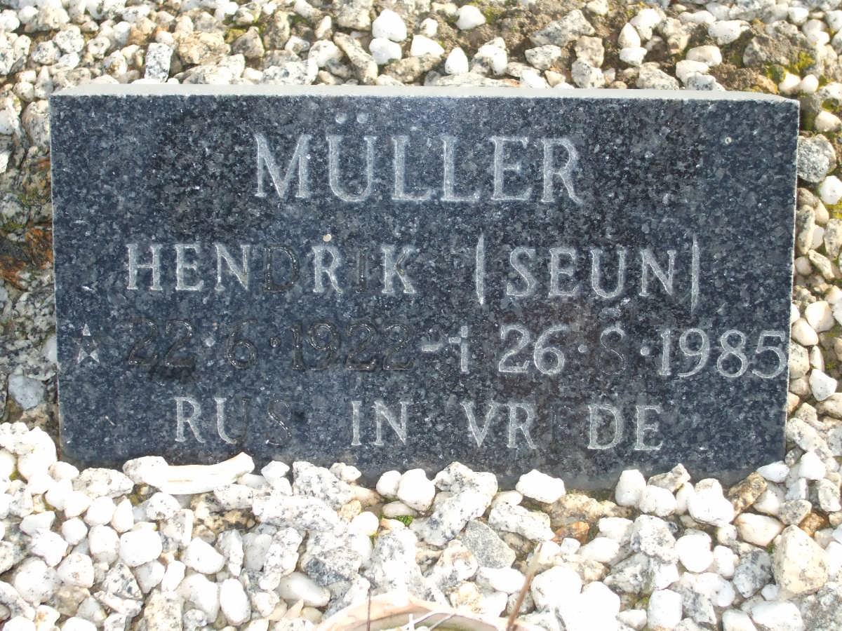MULLER Hendrik 1922-1985