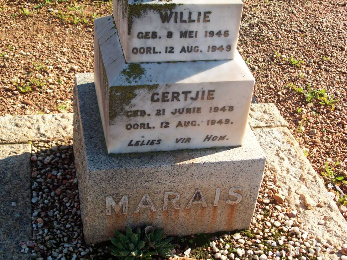 MARAIS Willie 1946-1949 :: MARAIS Gertjie 1948-1949