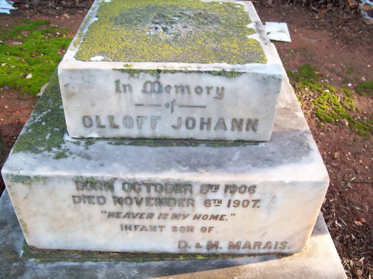 MARAIS Olloff Johann 1906-1907