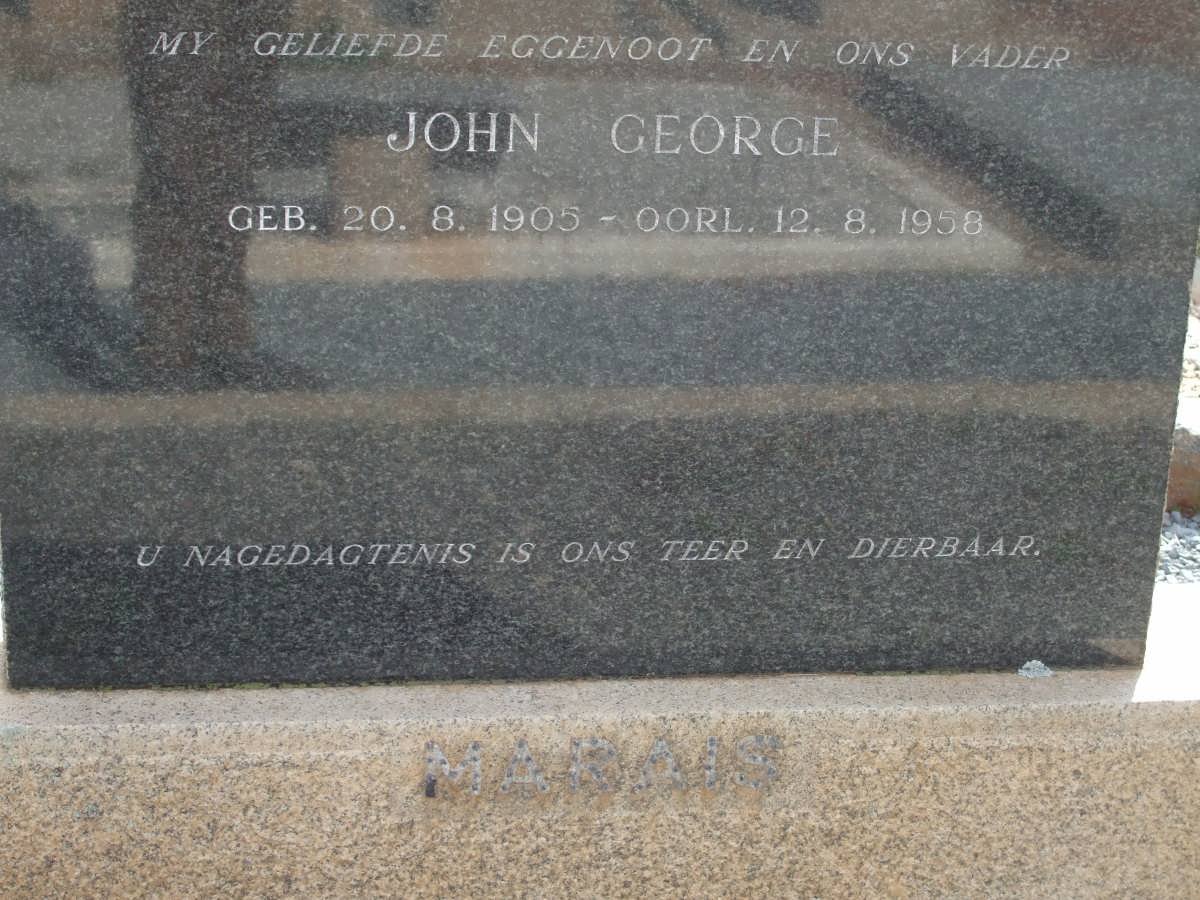 MARAIS John George 1905-1958