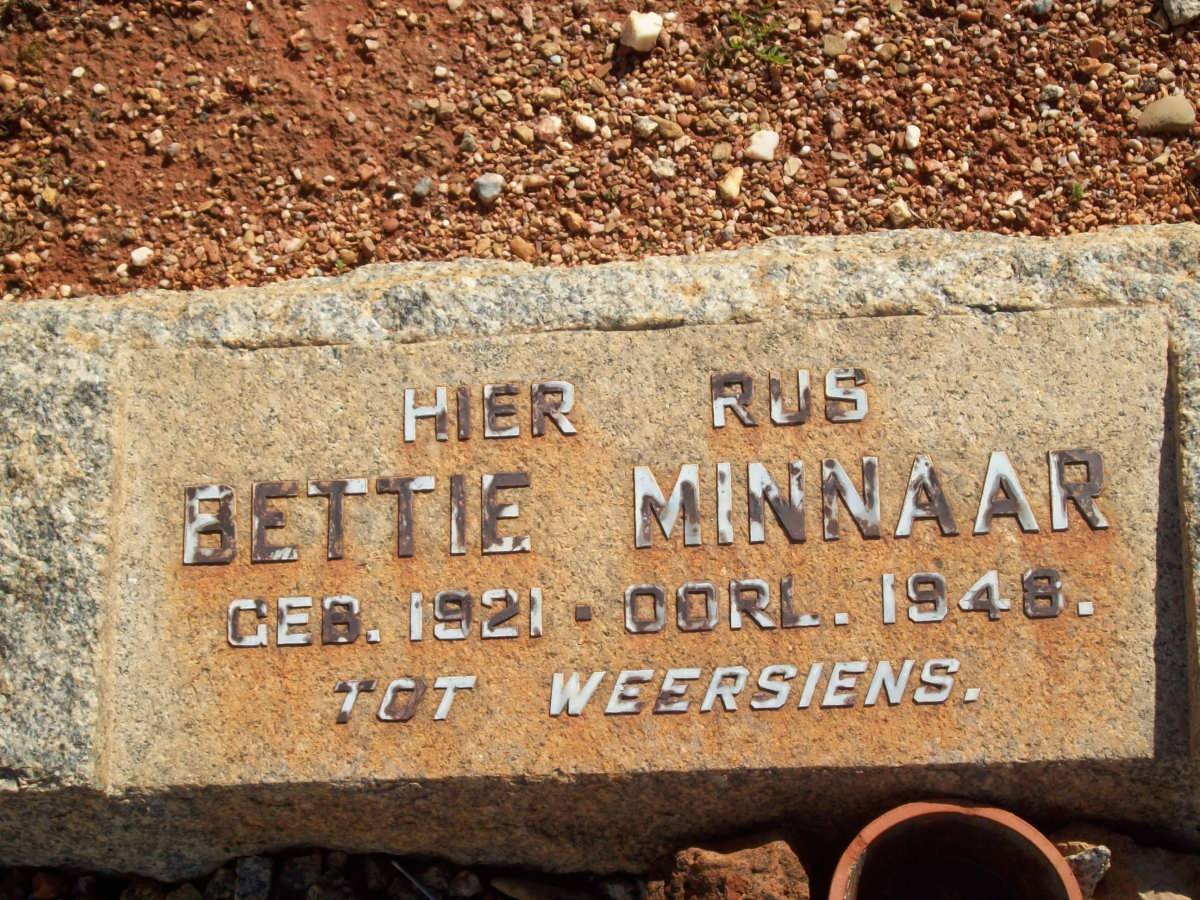 MINNAAR Bettie 1921-1948
