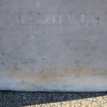 MARITZ Sophia J. nee HAMILTON 1885-1970
