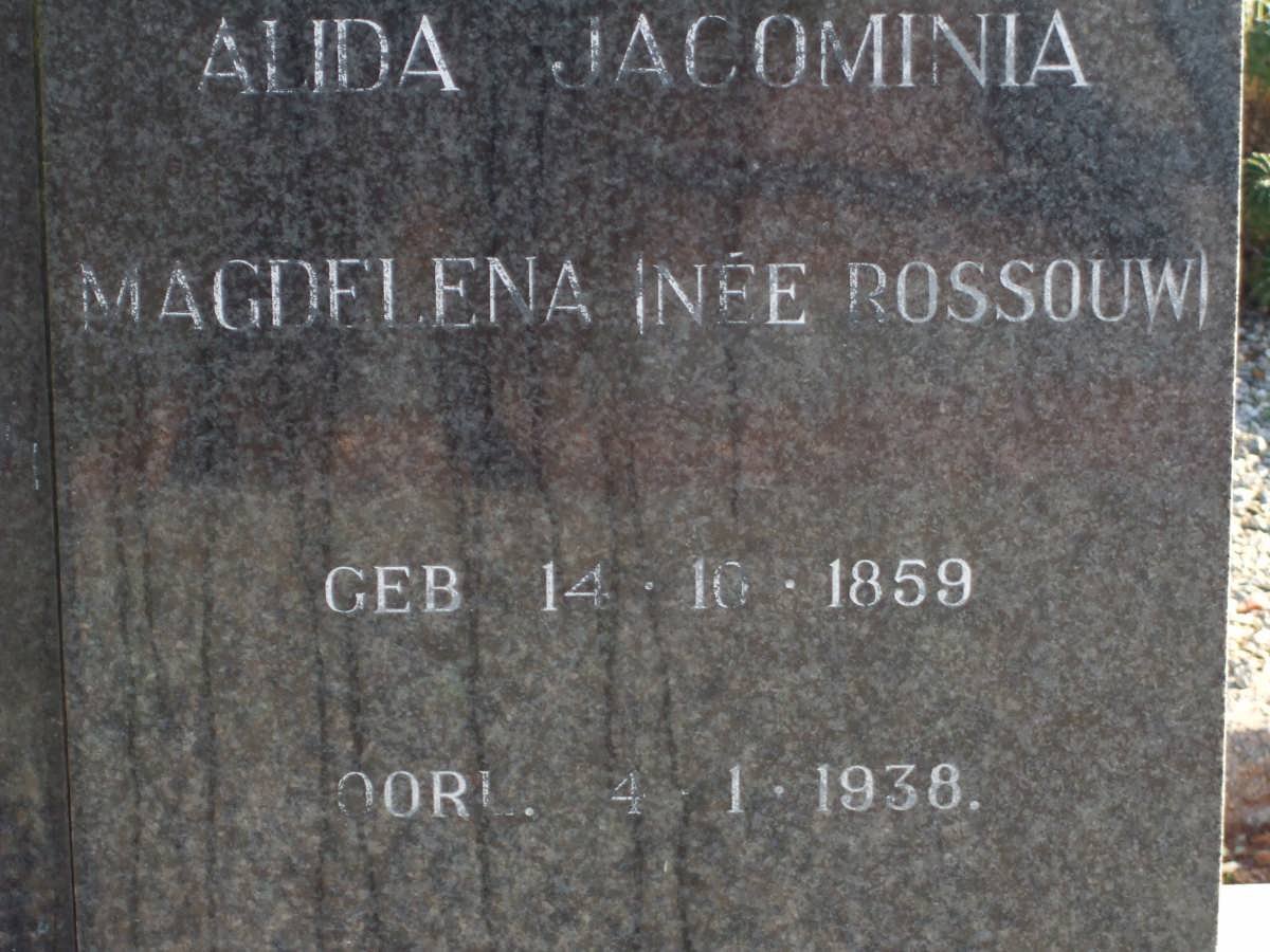 MILLEN John William 1860-1937 &amp; Alida Jacomina Magdalena ROSSOUW 1859-1938 :: MILLEN Daniel Christoffel 1903-1967
