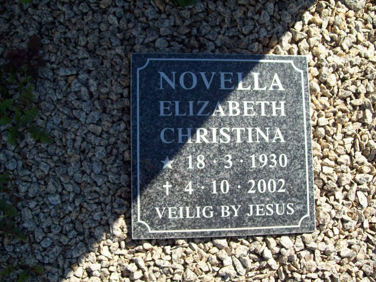NOVELLA Elizabeth Christina 1930-2002