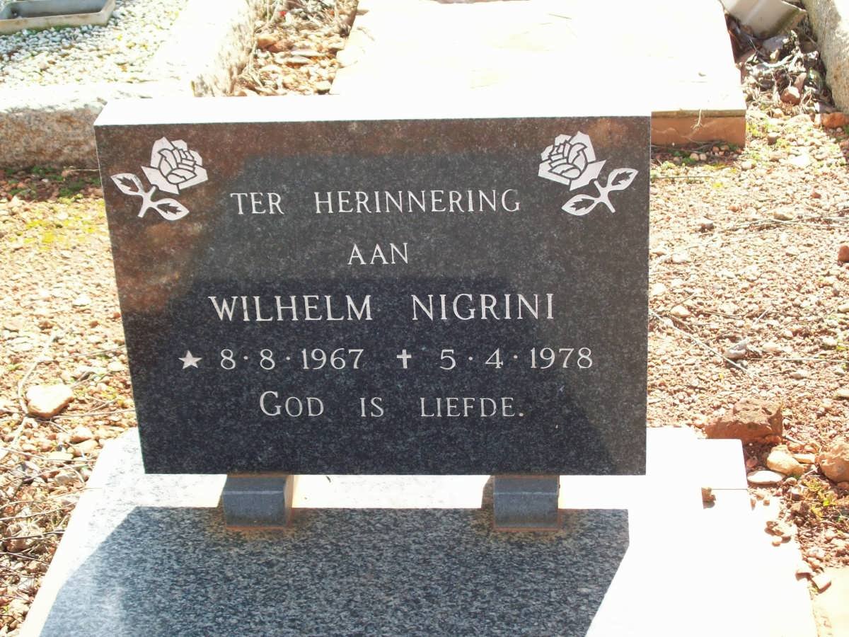 NIGRINI Wilhelm 1967-1978