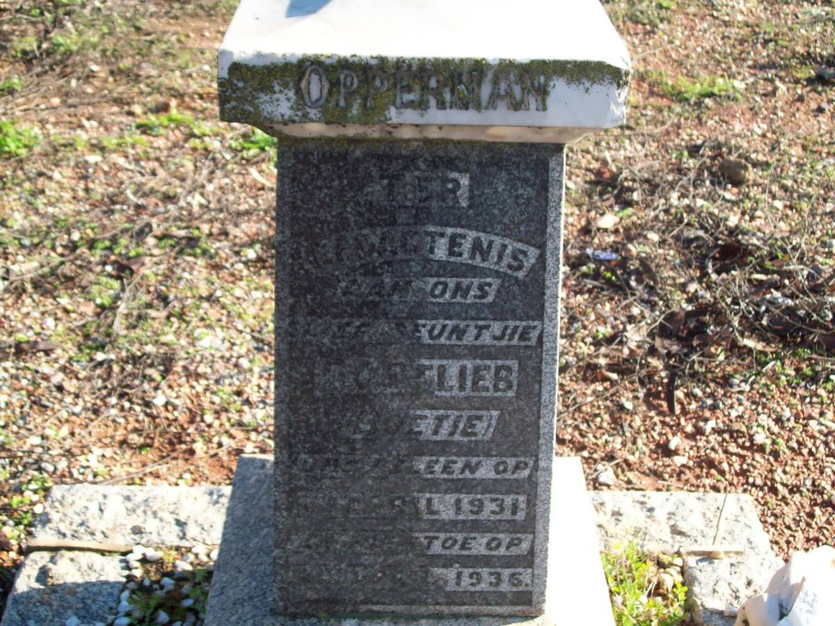 OPPERMAN Gotlieb 1931-1935