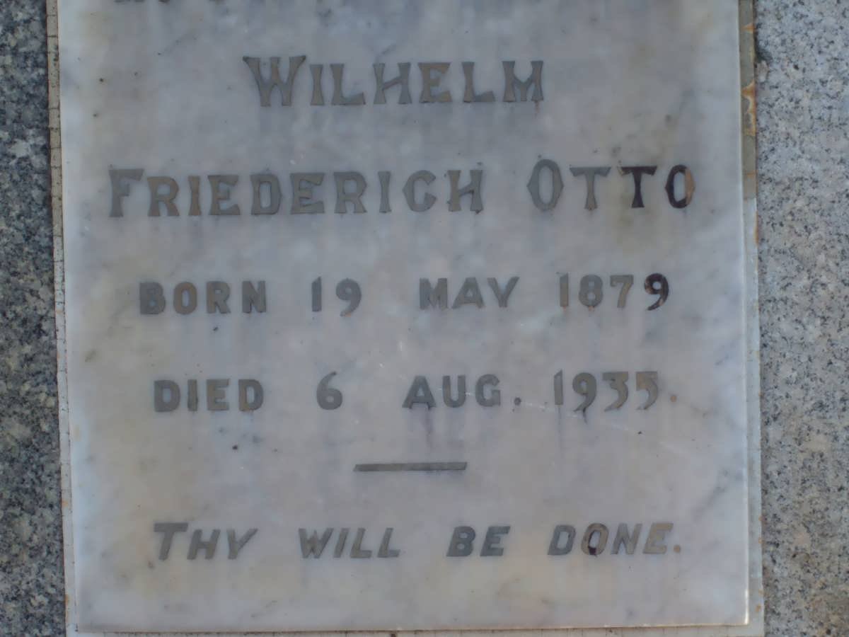 OTTO Wilhelm Friederich 1879-1935